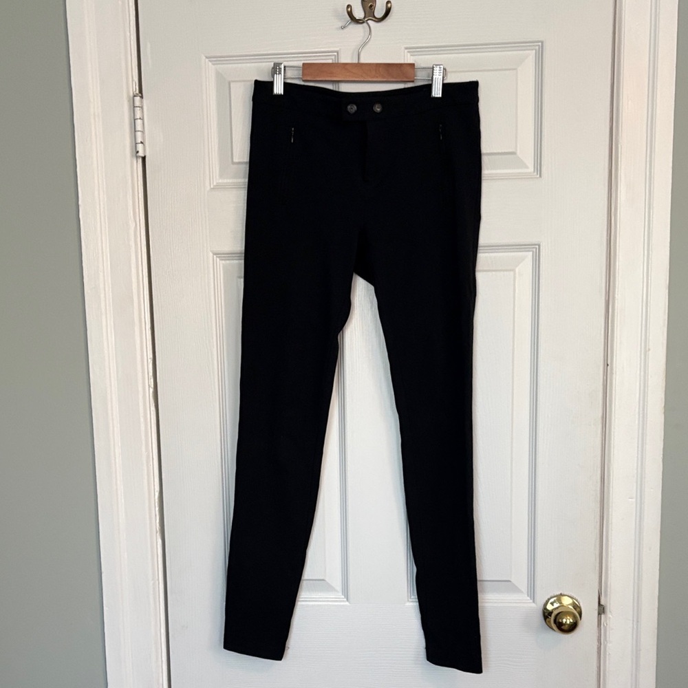 Women’s Vince Black Slim Fit stretch ponte Pants